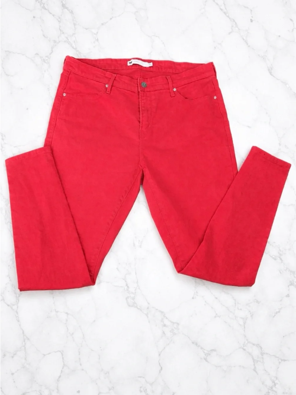 Sold Levi’s Red Women's Skinny Jeans - Vibrant Fit - Picture 2 of 7